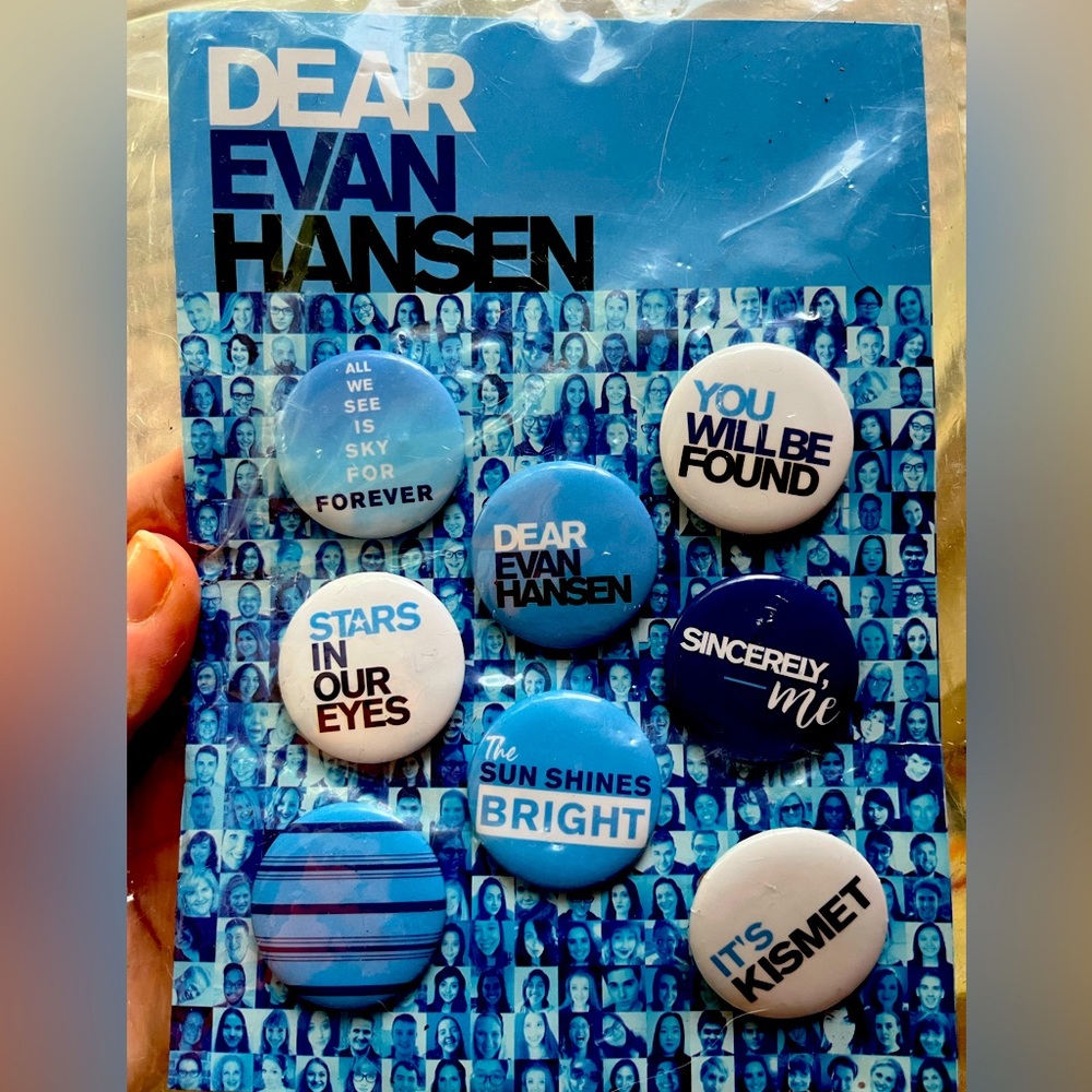 Dear Evan Hansen Original Broadway 8-Button Set